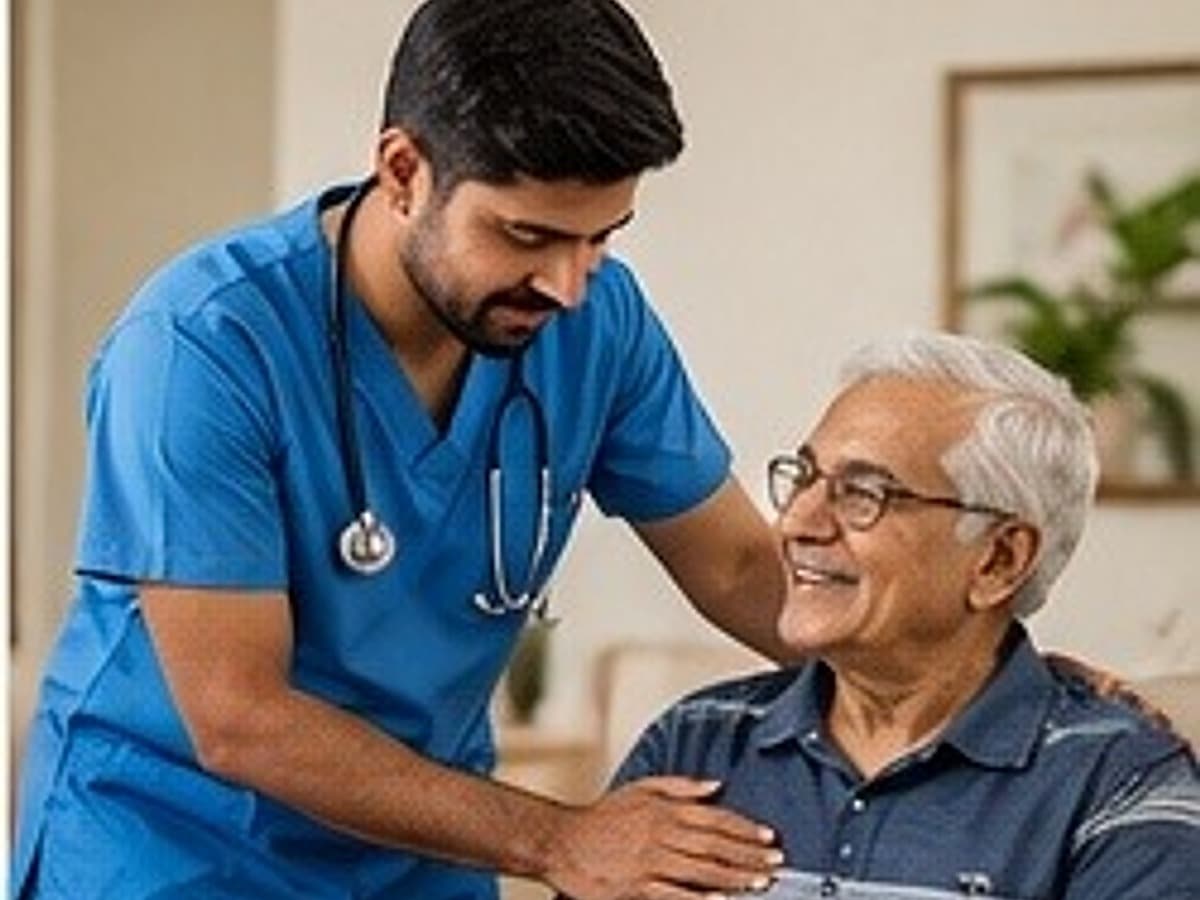 Male Nurse at Home